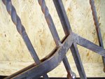 Wrought-iron banister needs coating. (3)