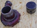 Auto bus turbo charger and piston – before renovation...